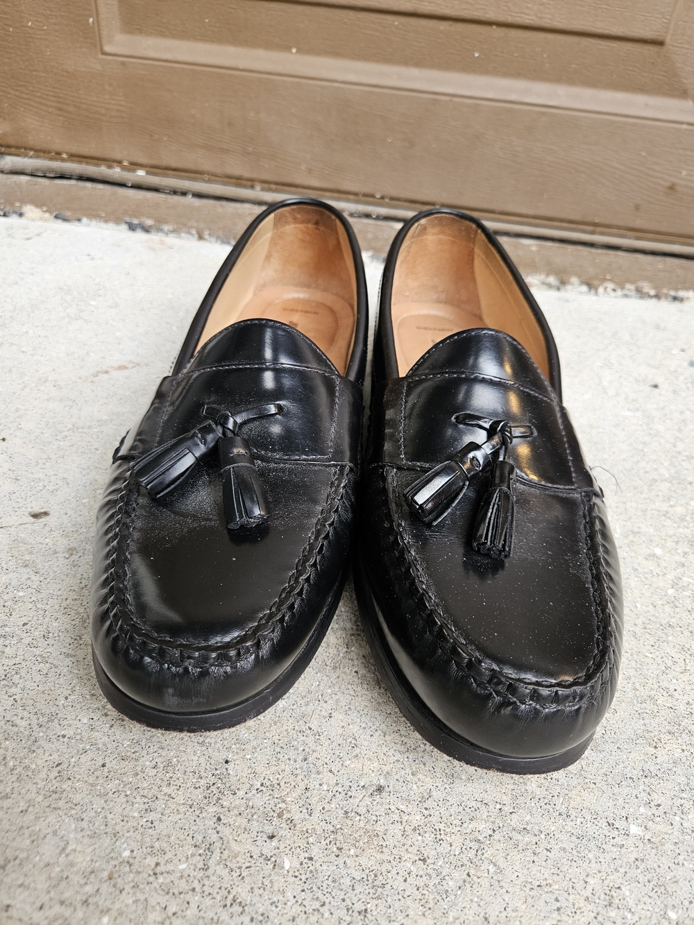 Johnston & Murphy NIB Hayes Tassel Loafers Black Leather Men's 10.5 M 15-1095 - Picture 3 of 9